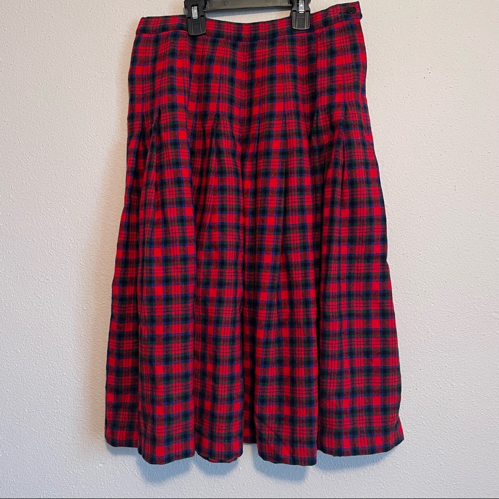 Vintage Pendleton wool Scottish tartan skirt